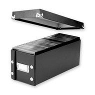 Snap-N-Store CD Storage Boxes, Set of 2 Boxes, Black (SNS01617) N2
