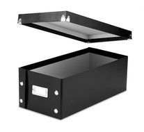 Snap-N-Store CD Storage Boxes, Set of 2 Boxes, Black (SNS01617) N3