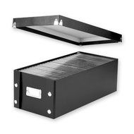 Snap-N-Store CD Storage Boxes, Set of 2 Boxes, Black (SNS01617) N4