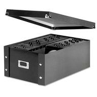 Snap-N-Store CD Storage Boxes, Set of 2 Boxes, Black (SNS01617) N5