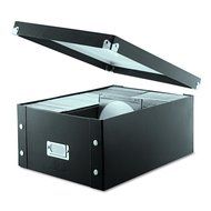 Snap-N-Store CD Storage Boxes, Set of 2 Boxes, Black (SNS01617) N6