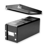 Snap-N-Store CD Storage Boxes, Set of 2 Boxes, Black (SNS01617) N8
