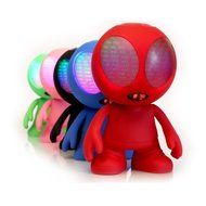 Freye Cute Alien Shape Portable Bluetooth Speaker with Stereo and Clear Bass, Support Line-in, USB, TF Card Input... N15