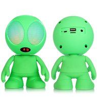 Freye Cute Alien Shape Portable Bluetooth Speaker with Stereo and Clear Bass, Support Line-in, USB, TF Card Input... N17