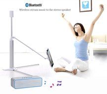 Freye Cute Alien Shape Portable Bluetooth Speaker with Stereo and Clear Bass, Support Line-in, USB, TF Card Input... N22
