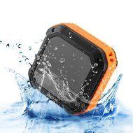 XINGLAN Military Grade Waterproof Portable Bluetooth 4.0 Speakers with 10 Hour Playtime for Outdoor/shower (Orange)