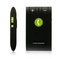 [Newest Version] SolidPin Wireless Bluetooth 4.0 A2DP Multipoint Sun Visor In-Car Auto Vehicle Speakerphone with...
