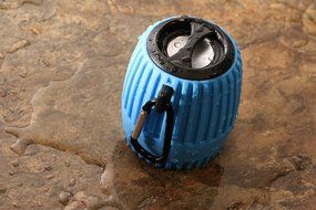 Rebelite Ballistic Boulder Weatherproof Bluetooth Speaker w/ Built-in Mic, Extra Skin, &amp; Carabiner for iPhone,... N8