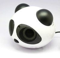 SHINA Cute Panda Shape Stereo Speaker for MP3 Player iPod Touch Nano iPhone iPad N2