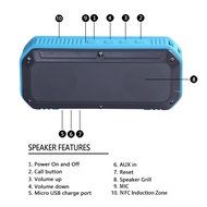 Soundmy Rugged,waterproof and Shockproof Wireless Bluetooth Speaker for Indoor/outdoor,hi-def Bass 2x3w (Light... N4