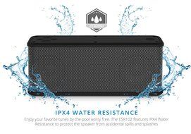 Ematic ESR102 RuggedLife Water Resistant Bluetooth Speaker &amp; Portable Charger for iPhone, iPad, Android &amp; more N2