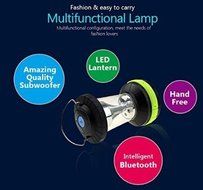 EchoAcc&reg; Wireless Bluetooth Lantern Speaker + LED Lantern Flashlight for Travelling &amp; Camping Compatible for iPhone... N5