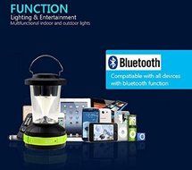 EchoAcc&reg; Wireless Bluetooth Lantern Speaker + LED Lantern Flashlight for Travelling &amp; Camping Compatible for iPhone... N6