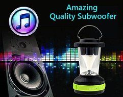 EchoAcc&reg; Wireless Bluetooth Lantern Speaker + LED Lantern Flashlight for Travelling &amp; Camping Compatible for iPhone... N7