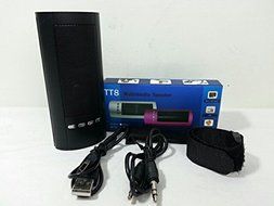 PSwholesale - Black Portable MP3 Player Wireless Speaker System with Micro SD Card Slot, FM Radio and Travel Accessories