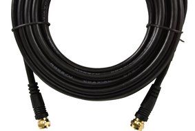 GE 23210 Video Cable 25-Ft RG59 Coax with F Plugs Each End, Black