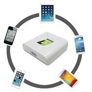 Portable Multi Port USB Charger - Superfast Intelligent 5-port 40w Charger for Charging Multiple Iphone, Ipad,... N3