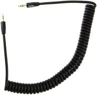 AmazonBasics 3.5 mm Coiled Stereo Audio Cable - 6.5 feet (2 Meters) Stretched Length