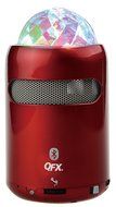 QFX BT-24 Portable Bluetooth Multimedia Speaker with Disco Light (Red)