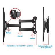 Mounting Dream MD2377-KT TV Wall Mount Bracket Kit with Surge Protector, 2 HDMI Cables, Magnetic Bubble Level... N4