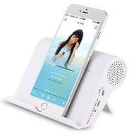 Mini Wireless Bluetooth Speaker Portable Double Channel Subwoofer Mobile Phone Stents Holder Color Pink N2