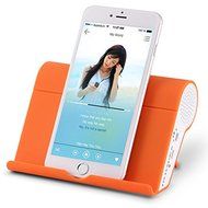 Mini Wireless Bluetooth Speaker Portable Double Channel Subwoofer Mobile Phone Stents Holder Color Pink N4