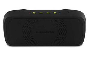 SuperStar BackFloat High Definition Bluetooth Speakers - Black with Neon Green N3