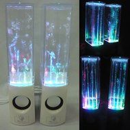 Vktech Led Dancing Water Speakers Light Show Fountain Speakers for Cellphone Notebook Mp4 Mp3 (White)