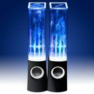 Vktech Led Dancing Water Speakers Light Show Fountain Speakers for Cellphone Notebook Mp4 Mp3 (White) N3