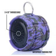 Red Fox Wireless Rover IPX7 Waterproof Bluetooth Speaker with YakAttack Rail Kayak Mount (Purple) N3