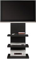 Altra Furniture Hollow Core AltraMount TV Stand with Mount for TVs Up to 60-Inch, Black Espresso N2