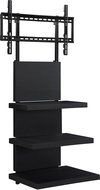 Altra Furniture Hollow Core AltraMount TV Stand with Mount for TVs Up to 60-Inch, Black Espresso N3