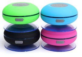 Innovation Suction Cup Colorful Handsfree Waterproof Bluetooth Shower Speaker with LED flashing light (Black Color) N3