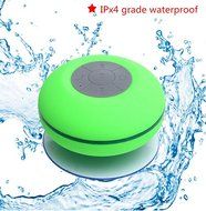 Innovation Suction Cup Colorful Handsfree Waterproof Bluetooth Shower Speaker with LED flashing light (Black Color) N6