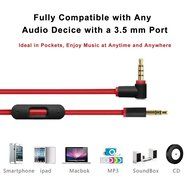 New 2.0 Version Replacement Beats Audio Cable with Inline Remote / Microphone for Beats by Dr. Dre Headphone SoloHD... N4