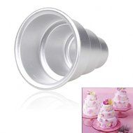 Dealglad DIY Mini 3-tier Cupcake Pudding Chocolate Cake Mold Mould Baking Pan M Size