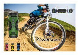 Powerseed BT200 Sports Outdoor Portable Bluetooth Speaker with bike water bottle holder N5