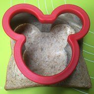 Ebake Stainless Steel Sandwich Cutter Biscuit Mold Cookie Cutter (Mickey Mouse) N3