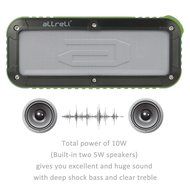 Powerful Outdoor and Shower Bluetooth Speaker, aLLreLi Portable Bluetooth 4.0 Speaker with 8 Hour Rechargeable... N2