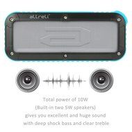 Powerful Outdoor and Shower Bluetooth Speaker, aLLreLi Portable Bluetooth 4.0 Speaker with 8 Hour Rechargeable... N10
