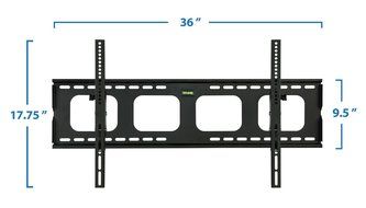 Mount-It! MI-303L Premium Tilting TV Wall Mount Bracket for 40 - 70 inch LCD, LED, or Plasma Flat Screen TV -... N7