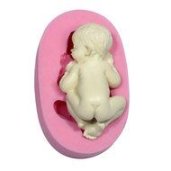 1 Pcs DIY Sleeping Baby Shape Cake Decorating Baking Tool 3D For Cake Cookie Chocolate Cupcake Silicone Baking...