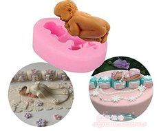 1 Pcs DIY Sleeping Baby Shape Cake Decorating Baking Tool 3D For Cake Cookie Chocolate Cupcake Silicone Baking... N3