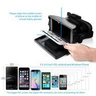 3D VR Headset - Emixc Virtual Reality Box Glasses Adjustable Lens Strap for 3.5-6.0 Inch Smartphone iPhone 7/6S... N3