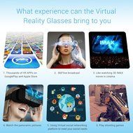 3D VR Headset - Emixc Virtual Reality Box Glasses Adjustable Lens Strap for 3.5-6.0 Inch Smartphone iPhone 7/6S... N8