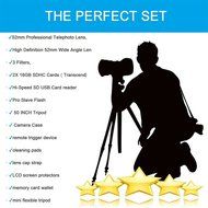 Professional 52MM Accessory Bundle Kit For Nikon D3300 D3200 D3100 D5000 D5100 D5200 D5300 D5500 D7000 D7100 D7200... N6