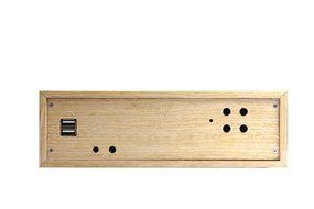 Homtime M9 Wooden Charging Station Dual Port Alarm Clock Bluetooth Speaker NFC Bluetooth Speakers for iPhone 5... N3