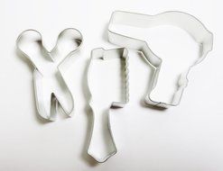 3 Piece Salon Theme Cookie Cutter Set Hair Stylist Beautician Cosmotologist N2