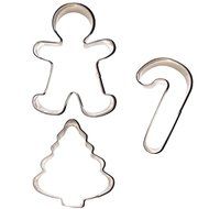 Celebrational SALE Christmas Cookie Cutters. Set of 3 Make 6 Holiday Shaped Cookies: Gingerbread Man, Christmas...