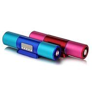 LED Display Screen Dual Horns Mini Speaker For iPhone Smartphone Color Black N2